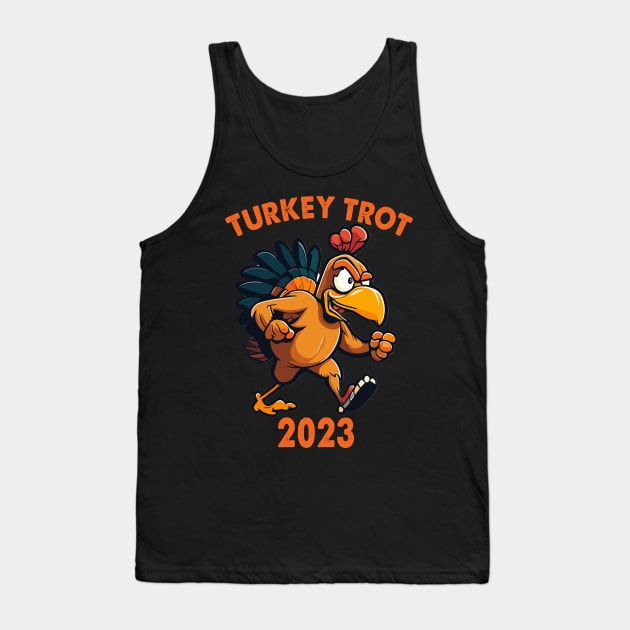 Thanksgiving Turkey Trot Squad 2023 Trot Race Tank Top by Spit in my face PODCAST